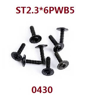Wltoys 18428 18429 RC Car spare parts todayrc toys listing screws ST2.3*6PWB5 0430 - Click Image to Close