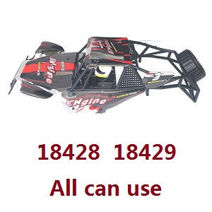 Wltoys 18428 18429 RC Car spare parts todayrc toys listing car shell and frame set Red
