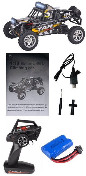 Wltoys 18428 RC Car with 1 battery RTR Black