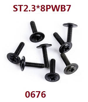 Wltoys 18628 18629 RC Car spare parts todayrc toys listing screws ST2.3*8PWB7 0676
