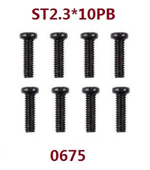 Wltoys 18628 18629 RC Car spare parts todayrc toys listing screws ST2.3*10PB 0675
