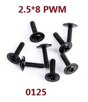 Wltoys 18628 18629 RC Car spare parts todayrc toys listing screws 2.5*8PWM 0125