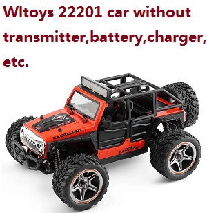 Wltoys XK 22201 car without transmitter, battery, charger, etc. Red