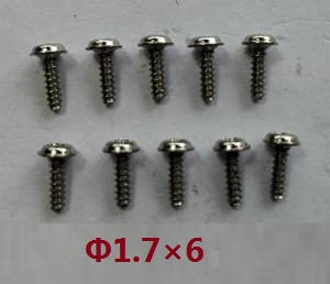 Wltoys 24438 24438B RC Car spare parts todayrc toys listing screws 1.7*6 10pcs