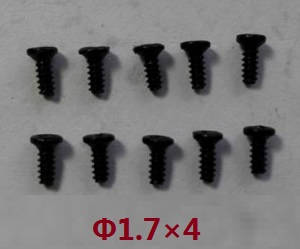 Wltoys 24438 24438B RC Car spare parts todayrc toys listing screws 1.7*4 10pcs