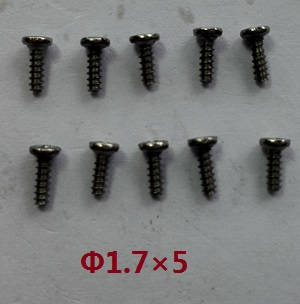 Wltoys 24438 24438B RC Car spare parts todayrc toys listing screws 1.7*5 10pcs