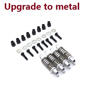 Wltoys K969 K979 K989 K999 P929 P939 RC Car spare parts todayrc toys listing shock absorber (Silver Metal) 4pcs