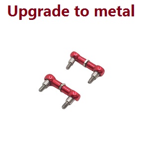 Wltoys K969 K979 K989 K999 P929 P939 RC Car spare parts todayrc toys listing adjustable connect pull rod (Metal Red) - Click Image to Close