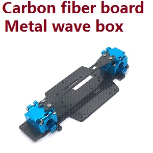 Wltoys XK 284131 RC Car spare parts todayrc toys listing carbon fibre board + metal wave box (Blue)