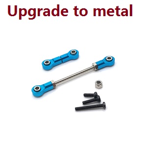 Wltoys K969 K979 K989 K999 P929 P939 RC Car spare parts todayrc toys listing steering rod + servo rod (Metal Blue) - Click Image to Close