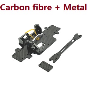 Wltoys XK 284131 RC Car spare parts todayrc toys listing carbon fibre board + metal motor seat and battery fixed set (Titanium color)