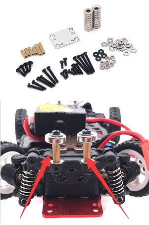Wltoys K969 K979 K989 K999 P929 P939 RC Car spare parts todayrc toys listing shell modification, adjustment and fixing parts (Silver)