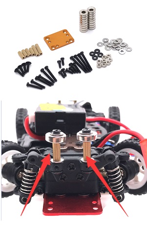 Wltoys K969 K979 K989 K999 P929 P939 RC Car spare parts todayrc toys listing shell modification, adjustment and fixing parts (Gold)