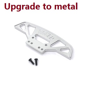 Wltoys K969 K979 K989 K999 P929 P939 RC Car spare parts todayrc toys listing front bumper (Metal Silver) - Click Image to Close
