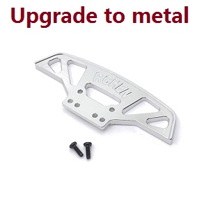 Wltoys K969 K979 K989 K999 P929 P939 RC Car spare parts todayrc toys listing front bumper (Metal Silver)