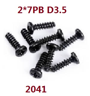 Wltoys XK 284131 RC Car spare parts todayrc toys listing screws set 2*7PB 2041 - Click Image to Close