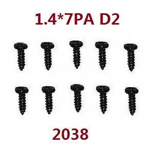 Wltoys XK 284131 RC Car spare parts todayrc toys listing screws set 1.4*7PA D2 2038