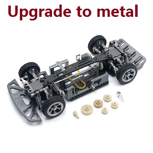 Wltoys K969 K979 K989 K999 P929 P939 RC Car spare parts todayrc toys listing metal upgraded frame module (Assembled) Titanium color