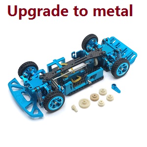 Wltoys K969 K979 K989 K999 P929 P939 RC Car spare parts todayrc toys listing metal upgraded frame module (Assembled) Blue