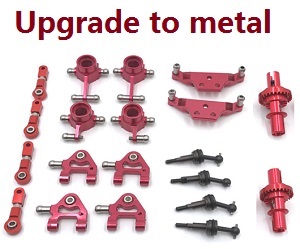 Wltoys K969 K979 K989 K999 P929 P939 RC Car spare parts todayrc toys listing upgrade to metal parts group A (Red)