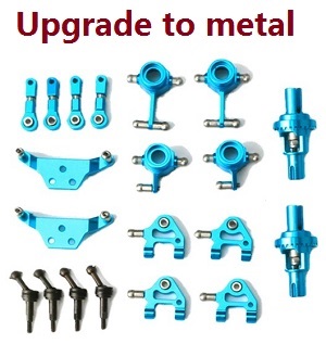 Wltoys K969 K979 K989 K999 P929 P939 RC Car spare parts todayrc toys listing upgrade to metal parts group A (Blue)