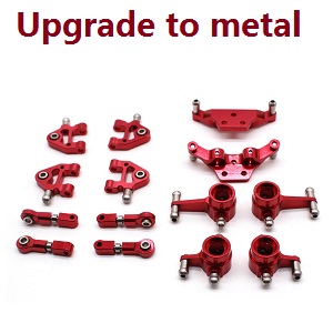 Wltoys K969 K979 K989 K999 P929 P939 RC Car spare parts todayrc toys listing upgrade to metal parts group C (Red)