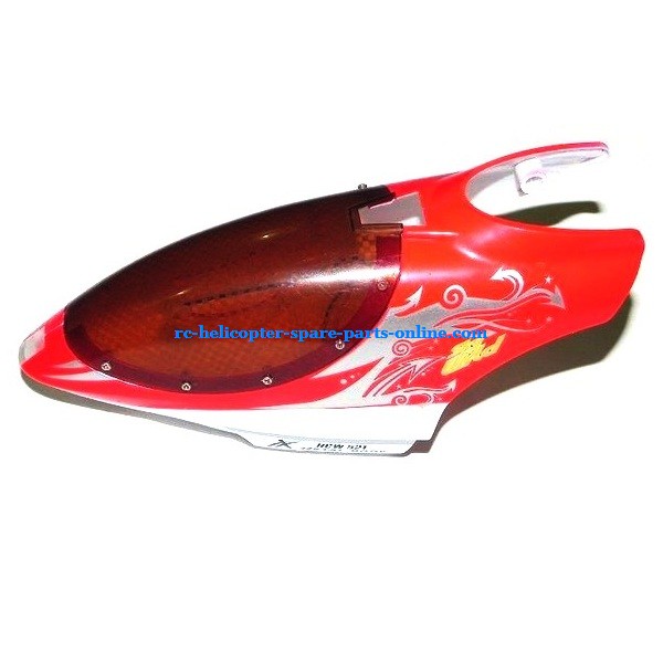 HCW 521 521A 527 527A RC helicopter spare parts todayrc toys listing head cover (521/521A Red)