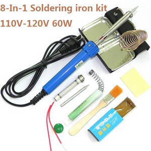 Shuang Ma 7010 Double Horse RC Boat spare parts todayrc toys listing 8-In-1 Voltage 110-120V 60W soldering iron set