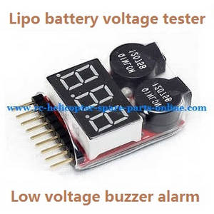 Shuang Ma 7011 Double Horse RC Boat spare parts todayrc toys listing Lipo battery voltage tester low voltage buzzer alarm (1-8s)