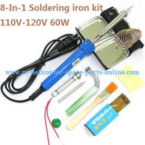 Shuang Ma 7014 Double Horse RC Boat spare parts todayrc toys listing 8-In-1 Voltage 110-120V 60W soldering iron set