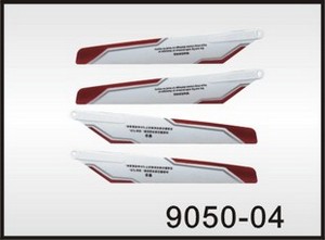 Double Horse 9050 DH 9050 RC helicopter spare parts todayrc toys listing main blades (2x upper + 2x lower)