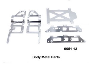 Double Horse 9051 9051A 9051B DH 9051 RC helicopter spare parts todayrc toys listing metal frame set