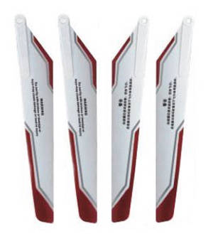 Double Horse 9118 DH 9118 RC helicopter spare parts todayrc toys listing 1 sets main blades (Upgrade White-Red)