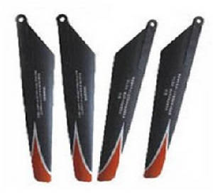 Double Horse 9118 DH 9118 RC helicopter spare parts todayrc toys listing 1 sets main blades (Upgrade Black-Orange)