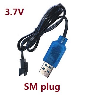 3.7V USB charger wire SM plug use for 3.7V battery (shipping with correct plug according to your country)