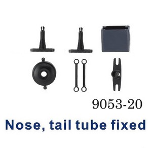Double Horse 9053 DH 9053 RC helicopter spare parts todayrc toys listing nose tail tube fixed set