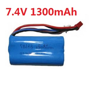 Upgrade battery 7.4V 1300Mah with red JST plug