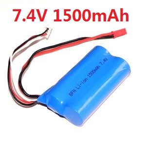 Upgrade battery 7.4V 1500Mah with red JST plug