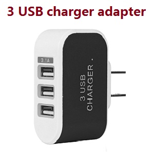 3 USB charger adapter (shipping with correct plug according to your country)