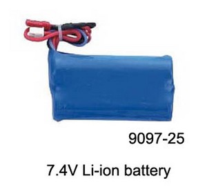 Double Horse 9097 DH 9097 RC helicopter spare parts todayrc toys listing battery 7.4V 1100mAh JST plug