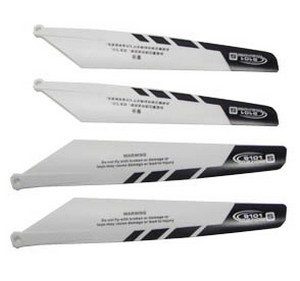 Double Horse 9101 DH 9101 RC helicopter spare parts todayrc toys listing main blades (White)