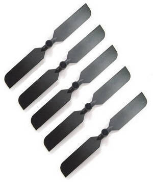Shuang Ma 9101 SM 9101 RC helicopter spare parts todayrc toys listing tail blade (Black) 5pcs