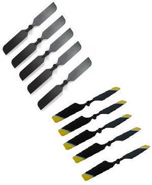 Double Horse 9101 DH 9101 RC helicopter spare parts todayrc toys listing tail blade (Black+Yellow) 10 pcs