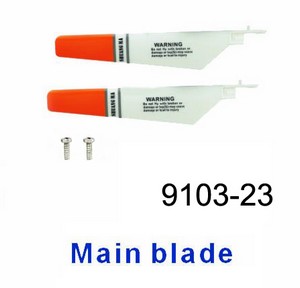 Double Horse 9103 DH 9103 RC helicopter spare parts todayrc toys listing main blades (Red)
