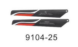 Shuang Ma 9104 SM 9104 RC helicopter spare parts todayrc toys listing main blades (red)
