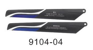 Shuang Ma 9104 SM 9104 RC helicopter spare parts todayrc toys listing main blades (blue)