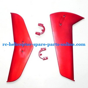 Double Horse 9115 DH 9115 RC helicopter spare parts todayrc toys listing tail decorative set (Red)