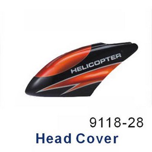 Double Horse 9118 DH 9118 RC helicopter spare parts todayrc toys listing head cover (Orange)
