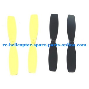 Shuang Ma 9128 SM 9128 Quadcopter RC model spare parts todayrc toys listing main blades Forward(Yellow + Black) + Reverse(Yellow + Black) 4pcs