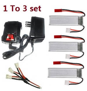 Wltoys XK A160 RC Airplanes Helicopter spare parts todayrc toys listing 1 to 3 charger and balance charger set + 3* 7.4V 600mAh battery set